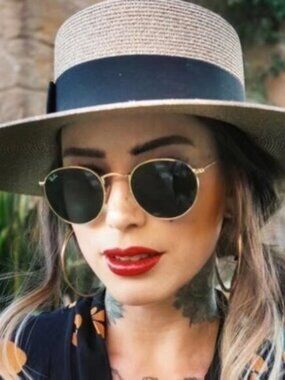 Authentic Ray-Ban Round Metal 3447 50 mm